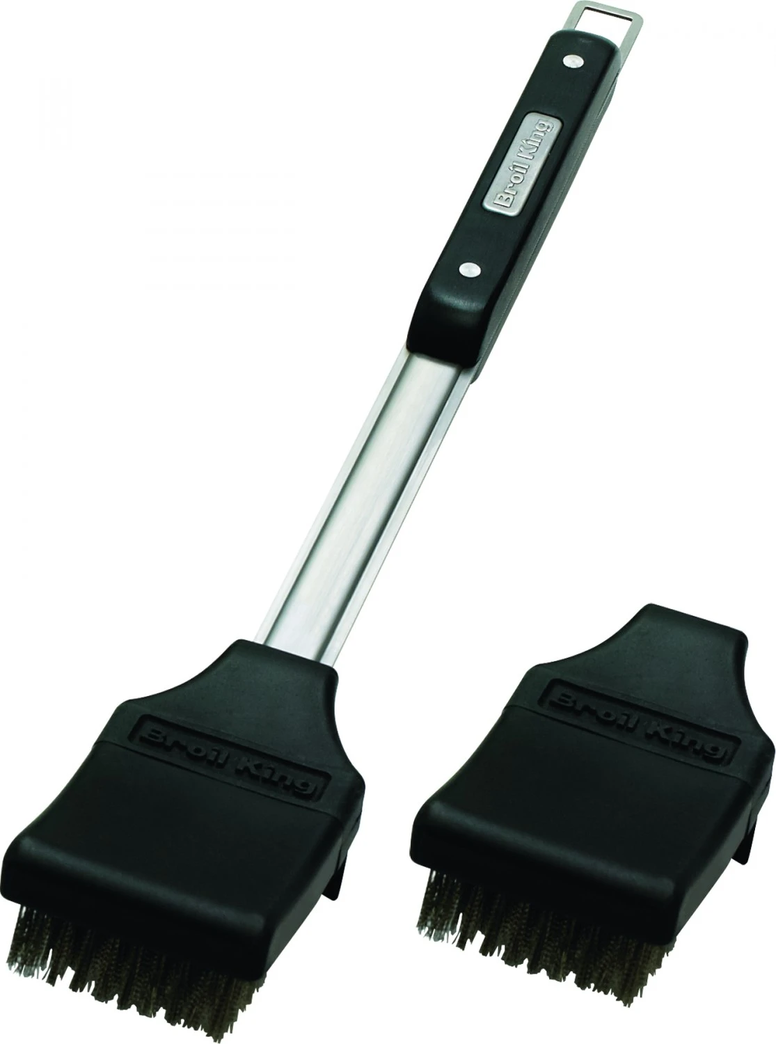 Broil King Grillbürste 47cm Edelstahlborsten Mit Spritzschutz + Ersatzkopf 1 Broil King Grillbürste 47cm Edelstahlborsten Mit Spritzschutz + Ersatzkopf