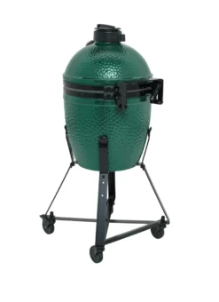 Big Green Egg Small Keramikgrill Starter - Paket -Broil King Geschaft Big Green Egg Small in Nest seitlich