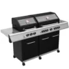 Grillfürst G750E 7-Brenner Doppelkammer - Gasgrill - Eintracht Frankfurt Edition - Edelstahlroste
