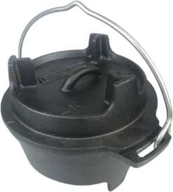 Grillfürst Dutch Oven Set BBQ Edition DO2 - X-DEAL Inkl. Tragetasche / Aufbewahrungstasche, Gusseisen Pflege Und Deckelheber