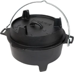 Grillfürst XXL Dutch Oven Set: Starterpaket Gusseisen - X-DEAL Mit Dutch Oven DO9+DO4, Kastenform BK4, Gusseisenpfanne Ø 30 Cm - Inkl. Großem Zubehörpaket -Broil King Geschaft Grillfuerst Dutch Oven Gusseisen DO4
