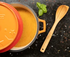 Grillfürst Emaillierter Dutch Oven Ohne Füsse DO4 - Orange -Broil King Geschaft Grillfuerst Dutch Oven ohne Fuesse DO4