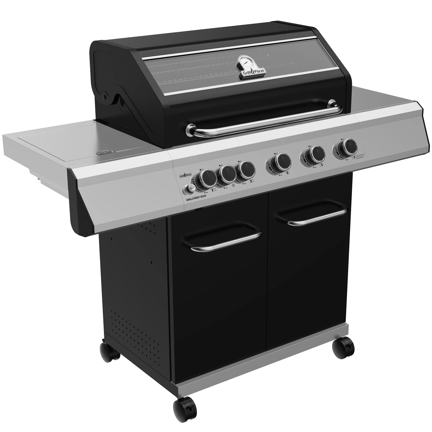 Grillfürst G510G 5-Brenner Gasgrill Mit Hochtemperaturbrenner Und Gusseisen Rosten 1 Grillfürst G510G 5-Brenner Gasgrill Mit Hochtemperaturbrenner Und Gusseisen Rosten