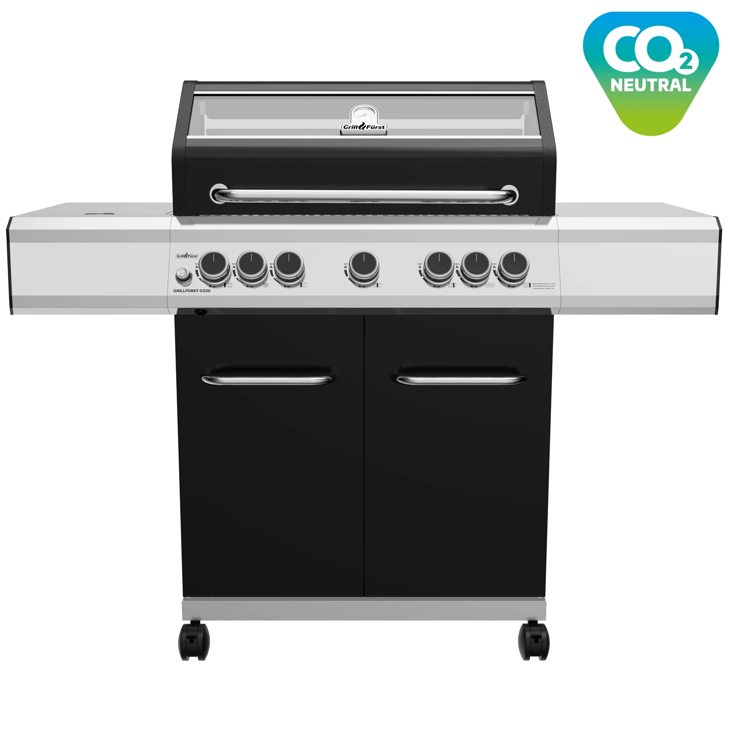 Grillfürst G520G 5-Brenner Gasgrill Mit Hochtemperaturbrenner, Heckbrenner Und Gusseisen Rosten 2 Grillfürst G520G 5-Brenner Gasgrill Mit Hochtemperaturbrenner, Heckbrenner Und Gusseisen Rosten – Bild 2