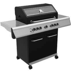 Grillfürst G520G 5-Brenner Gasgrill Mit Hochtemperaturbrenner, Heckbrenner Und Gusseisen Rosten