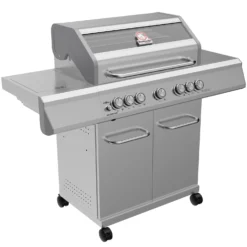 Grillfürst G521E 5-Brenner Edelstahl-Gasgrill - Eintracht Frankfurt Edition - Edelstahlroste