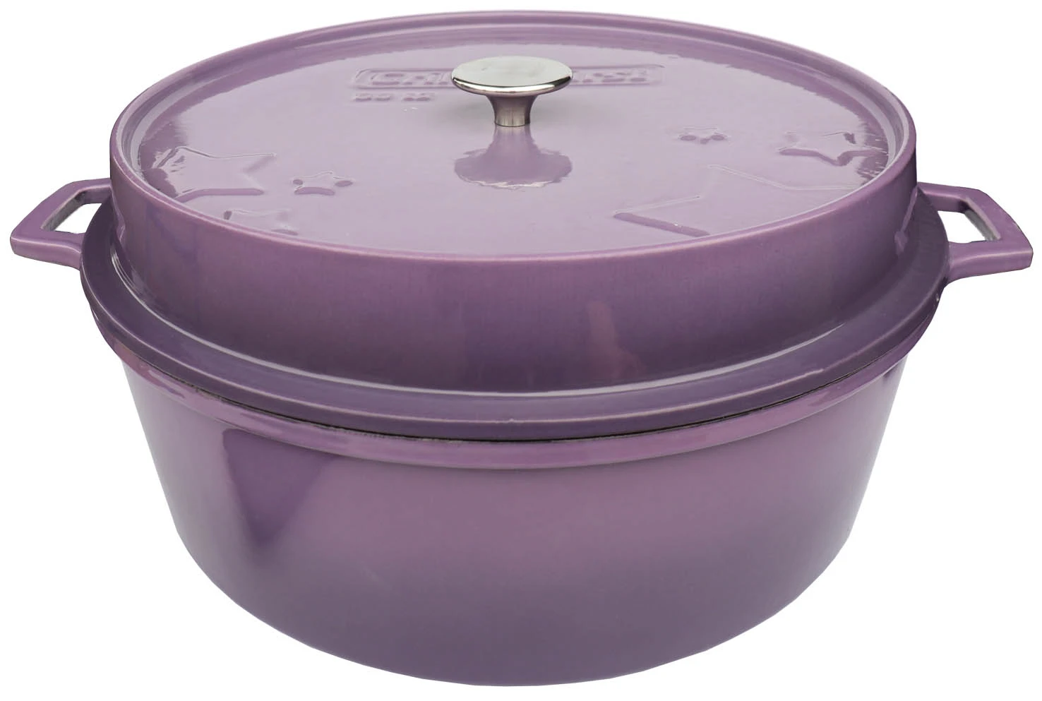 Grillfürst Emaillierter Dutch Oven Ohne Füsse DO12 - Lila 2 Grillfürst Emaillierter Dutch Oven Ohne Füsse DO12 - Lila – Bild 2