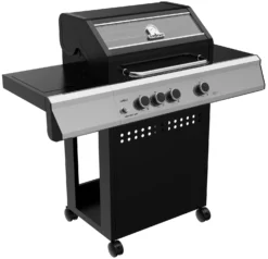 Grillfürst S330G 3-Brenner Gasgrill Mit Seitenkocher Und Gusseisen Rosten - Inkl. Gasgrill Einsteigerpaket -Broil King Geschaft Grillfuerst S 330 Gasgrill Seitenkocher Gussroste seite