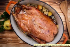 Grillfürst Dutch Oven Sternentöpfchen / Gusseisen Bräter - Emailliert - XL - Blau -Broil King Geschaft Grillfuerst Sternentoepfchen XL Gaensebraeter Beispiel 1