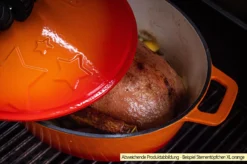 Grillfürst Dutch Oven Sternentöpfchen / Gusseisen Bräter - Emailliert - XL - Blau -Broil King Geschaft Grillfuerst Sternentoepfchen XL Guss Beispiel