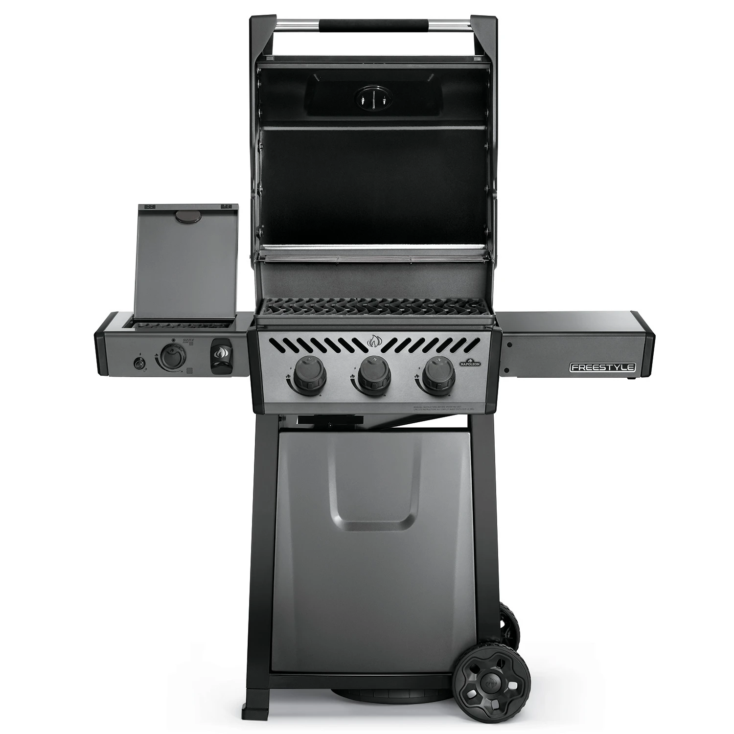 Napoleon Freestyle 365 Gasgrill, Graphit - Mit Sizzle Zone - Modell 2023 - X-DEAL Inkl. Abdeckhaube Und Gussplatte 2 Napoleon Freestyle 365 Gasgrill, Graphit - Mit Sizzle Zone - Modell 2023 - X-DEAL Inkl. Abdeckhaube Und Gussplatte – Bild 2