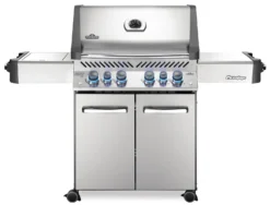 Napoleon Prestige 500 Edelstahl Gasgrill - Mit Safety Glow - X-DEAL Inkl. Grillthermometer, Schneidebrett Und Windschild Für SIZZLE ZONE