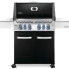 Napoleon Prestige 500 Gasgrill, Schwarz - Mit Safety Glow - X-DEAL Inkl. Grillthermometer, Schneidebrett Und Windschild Für SIZZLE ZONE
