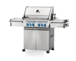 Napoleon Prestige Pro 500-3 Edelstahl Gasgrill Inkl. Drehspieß - Modell 2023 -Broil King Geschaft Napoleon Prestige Pro 500 seitlich 01