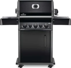 Napoleon Rogue 425 Gasgrill - All Black - Mit Seitenbrenner - Hero Modell 2023 Mit Heckbrenner Inkl. Drehspieß, Abdeckhaube Und Grillplatte