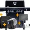Napoleon Rogue SE 525 Gasgrill - All-black - Mit Sizzle Zone Und Heckbrenner - Grillfürst Edition Inkl. Grill Control Und Zubehörpaket - Smart Deal - Modell 2022