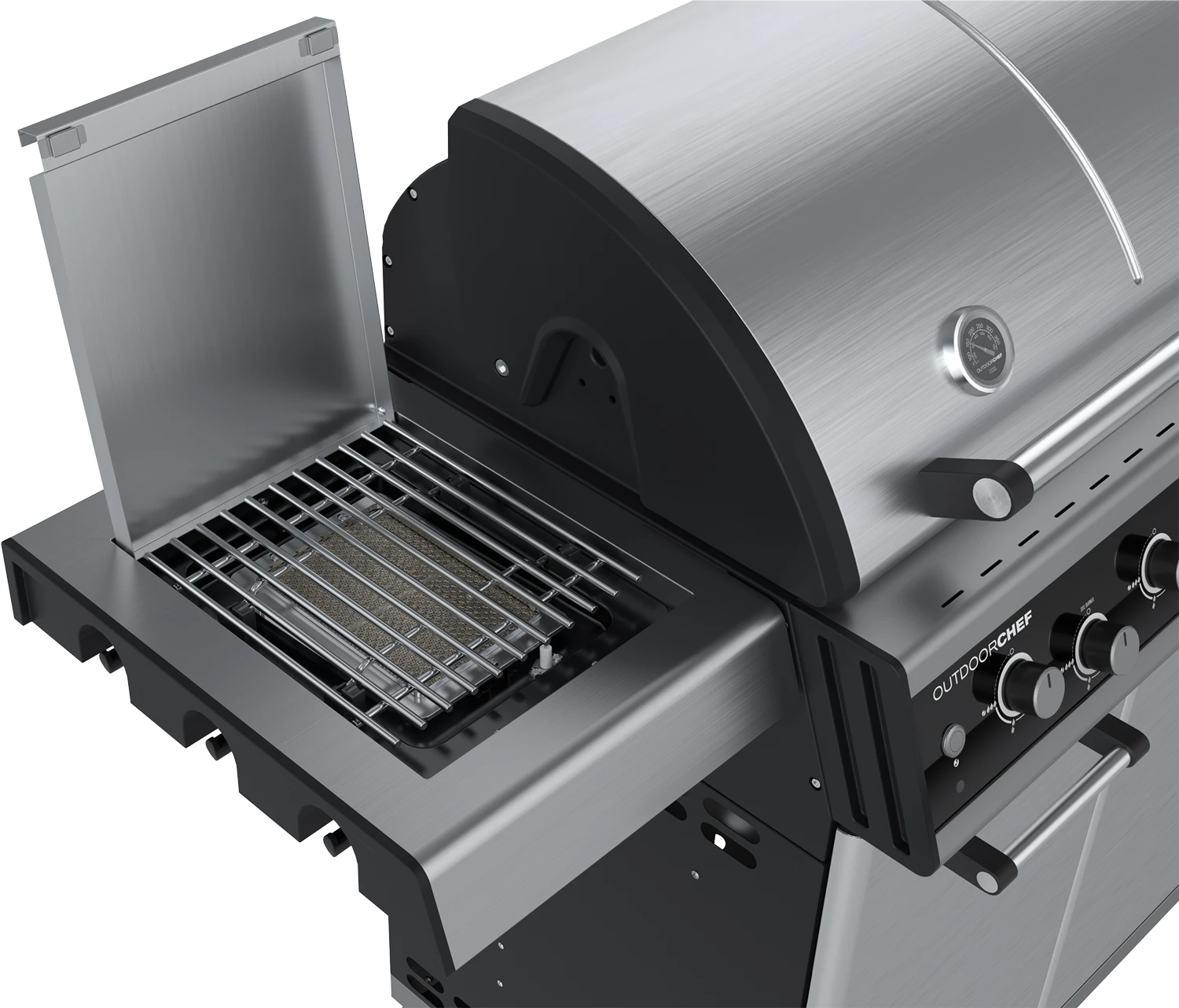 Outdoorchef Dualchef 325 G Gasgrill Mit Seitenkocher + BLAZING ZONE Infrarotbrenner + DGS Gusseisen Grillrost 2 Stk. + DGS Gemüse Grillrost 2 Stk. 15 Outdoorchef Dualchef 325 G Gasgrill Mit Seitenkocher + BLAZING ZONE Infrarotbrenner + DGS Gusseisen Grillrost 2 Stk. + DGS Gemüse Grillrost 2 Stk. – Bild 15