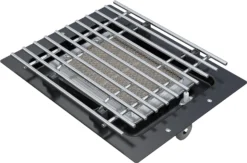 Outdoorchef Dualchef S 425 G Edelstahl Gasgrill Mit Seitenkocher + Blazing Zone Infrarotbrenner + DGS Gusseisen Grillrost 2 Stk. + DGS Gemüse Grillrost 2 Stk. -Broil King Geschaft Outdoorchef Keramikbrenner Dualchef 18 212 80 1