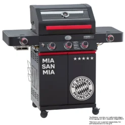 Rösle Videro G3-S VARIO+ Schwarz Gasgrill - FC Bayern Edition -Broil King Geschaft Roesle FC Bayern Grill Videro G3 S Aufkleber