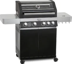 Rösle Gasgrill Videro G4 Schwarz - Modell 2023 Inkl. Abdeckhaube