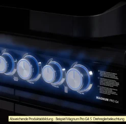 Rösle Gasgrill Magnum PRO G3 - Modell 2023 -Broil King Geschaft Roesle Magnum Pro Drehregler beleuchtet Beispiel G4 S