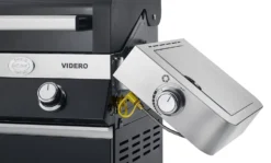 Rösle Gasgrill Videro G6-S VARIO+ Schwarz - Modell 2023 - SMART Deal Inkl. Grillfürst Grill Control 23 Rösle Gasgrill Videro G6-S VARIO+ Schwarz - Modell 2023 - SMART Deal Inkl. Grillfürst Grill Control -Broil King Geschaft Roesle Videro schwarz klappbare Seitenteile Seitenkocher 3