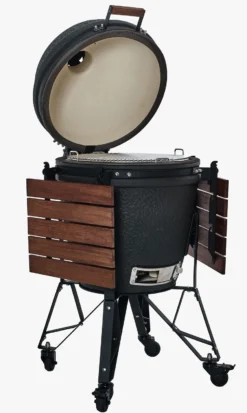 The Bastard Keramikgrill Urban Large - Complete - Schwarz Matt - Modell 2023 18 The Bastard Keramikgrill Urban Large - Complete - Schwarz Matt - Modell 2023 -Broil King Geschaft The Bastard Urban Large Keramikgrill BU201 Deckel offen