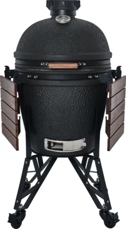 The Bastard Keramikgrill Urban Large - Complete - Schwarz Matt - Modell 2023 16 The Bastard Keramikgrill Urban Large - Complete - Schwarz Matt - Modell 2023 -Broil King Geschaft The Bastard Urban Large Keramikgrill BU201 Seitentische abgeklappt